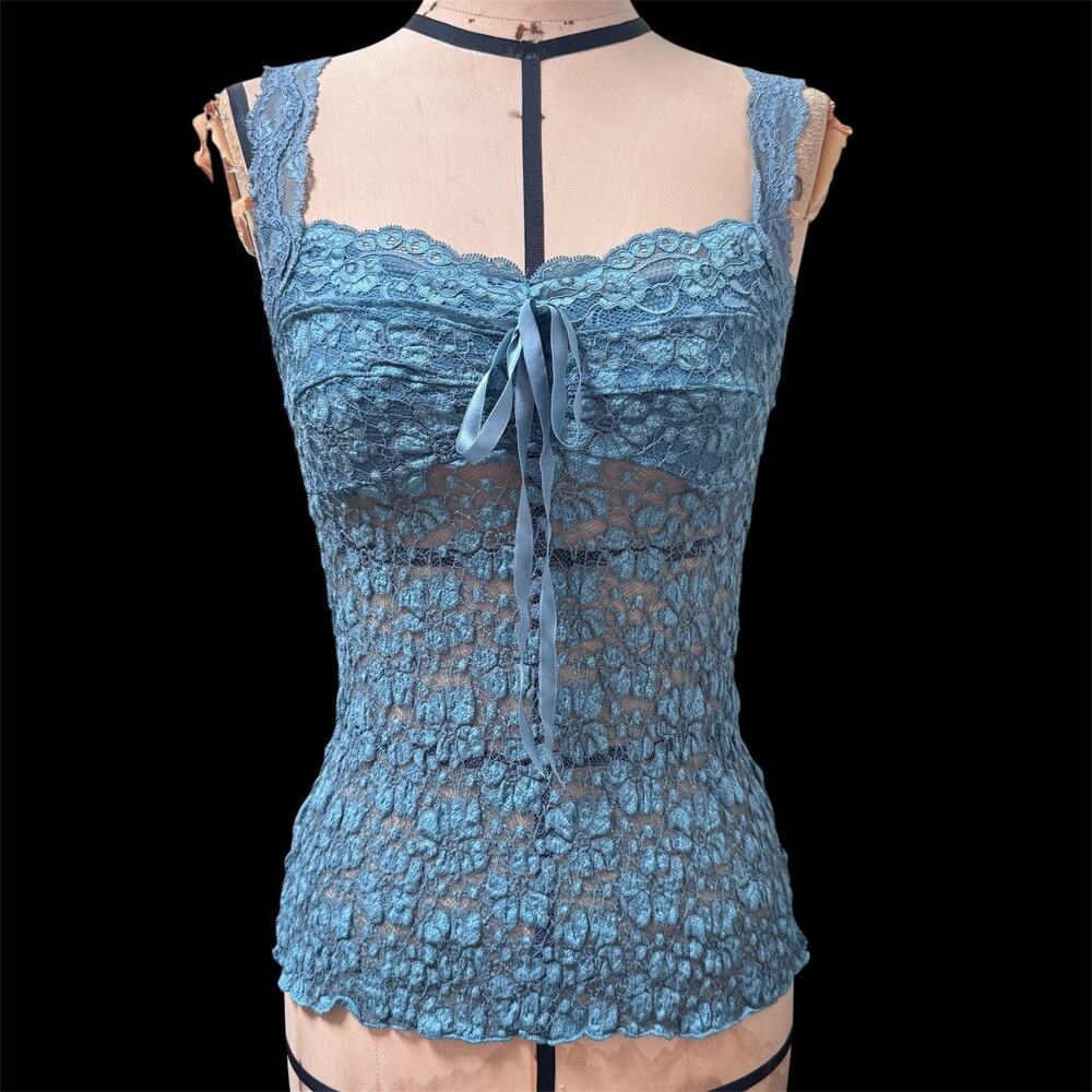 Ann Ferriday Vintage Seamed Cup Fairy Coquette Cami S